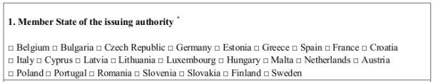 Case study - 1 Member State of the issuing authority