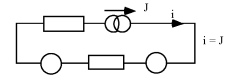 Circuit simple contenant une source de courant