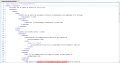 Représentation XML du fichier DITA de la tâche (après transformation du fichier Scenari) - on remarque le lien vers un fichier DITA d'une autre tâche