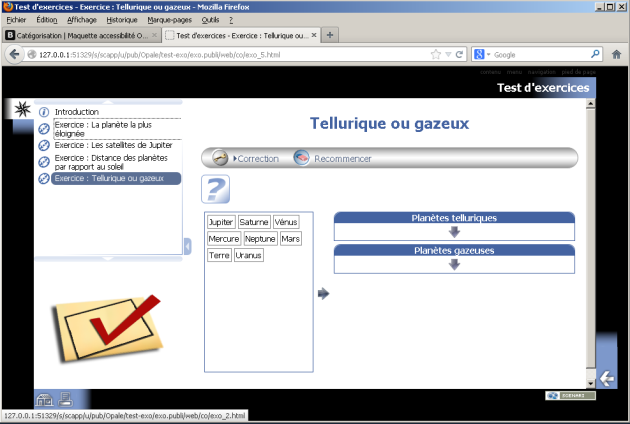 Exercice de catégorisation