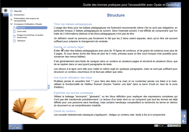 Texte avec titre : le découpage logique du contenu est facile à comprendre