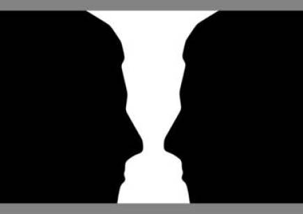 Illusion : un vase ou deux profils