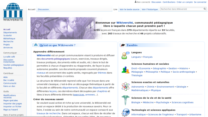 Création collaborative de cours : wikiversity