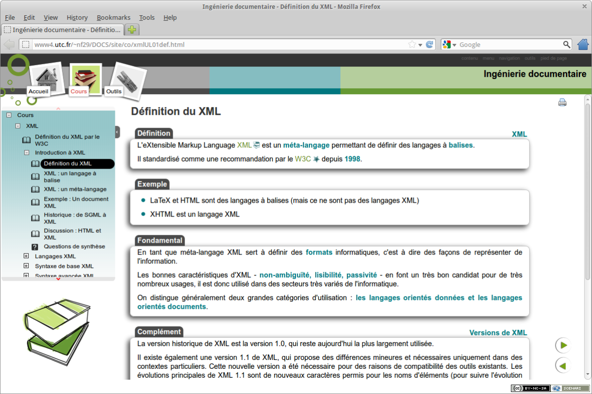HTML pour la diffusion Web (http://www4.utc.fr/~nf29/DOCS/site/co/xmlUL01def.html)